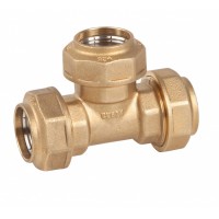 RACOR "T" TRIPLE ACOPLAMIENTO 25 MM LATON PN16 GE 0032