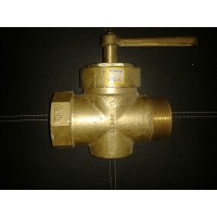 LLAVE PARA GAS 1.1/2" BRONCE MH CON MACHO CONICO