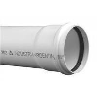 CAÑO PVC CLOACAL JUNTA ELASTICA 250MM X 6 MT