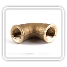 CURVA H.H 90º 1.1/2" BRONCE ROSCADO