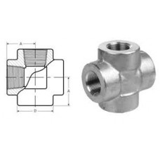 CRUZ 1/2" SERIE 2000 ROSCA BSPT ACERO AL CARBONO FORJADO