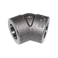 CODO 45º 1.1/2" SERIE 6000 SOCKET WELD ACERO AL CARBONO FORJADO