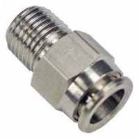 RACORD INSTANTANEO RECTO ACERO INOXIDABLE 3/8" X 16MM PARA CO2 y OTROS