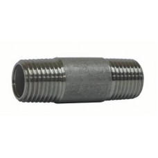 NIPLE ACERO INOXIDABLE 316 ROSCA BSPT 1.1/4" X 80MM