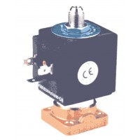 ELECTROVALVULA ACCION DIRECTA OBTURADOR RUBI NORMAL CERRADA CON BOBINA 8W 3 VIAS PARA MAQUINA DE CAFE GENEBRE 4330R