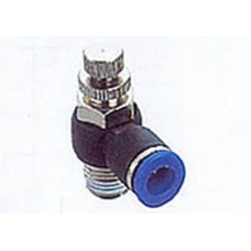 RACORD INSTANTANEO REGULADOR DE CAUDAL ACODADO 1/4" X 8MM