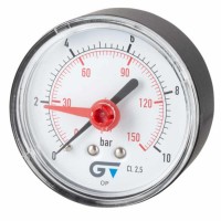 MANÓMETRO ROJO Ø63.SALIDA POSTERIOR ROSCA BSP 0-6 GENEBRE 3826 006