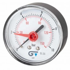 MANÓMETRO ROJO Ø63.SALIDA POSTERIOR ROSCA BSP 0-6 GENEBRE 3826 006