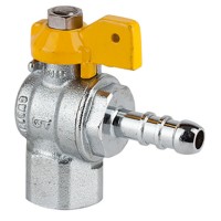 VALVULA ESFERA ESCUADRA GAS ROSCA HEMBRA-MANGUERA 1/2 GENEBRE 3575 04.NO APROBADA